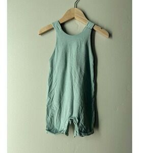 Sloane West Clothing Co Romper Sage Green Handmade Scandi Neutral Euro Summer